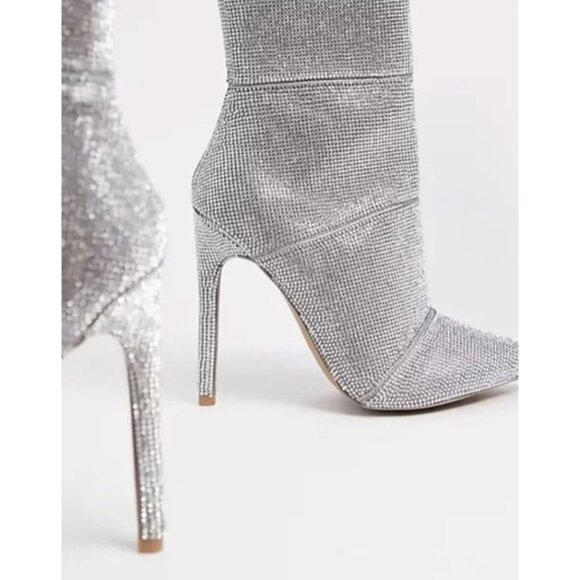 Steve Madden Winona Rhinestone Boots Size 8 - Picture 3 of 9